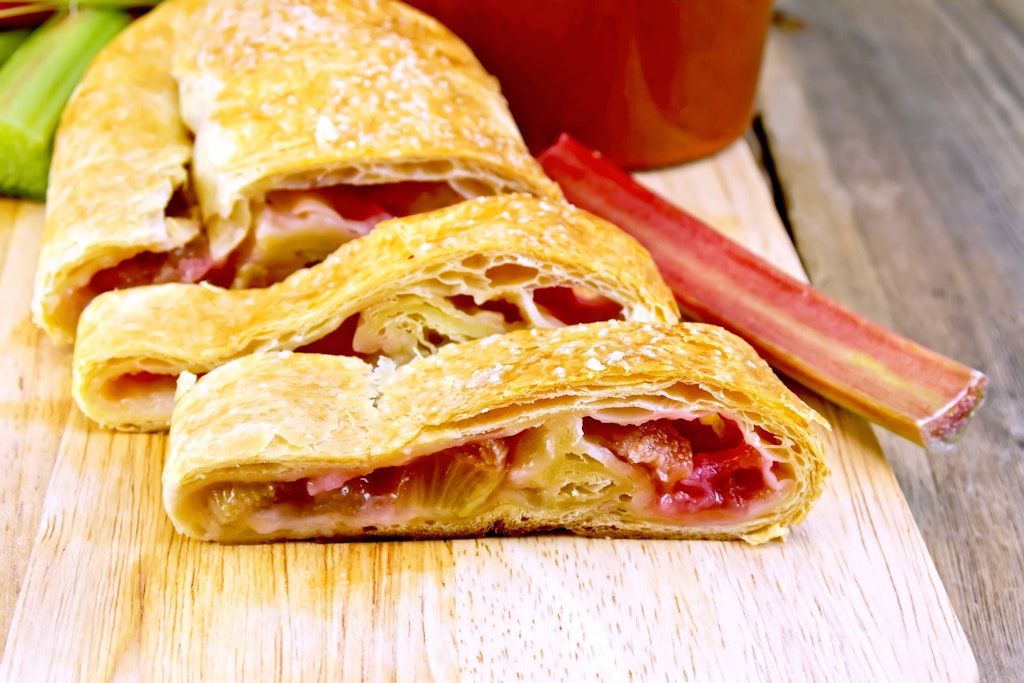 Der Rhabarber-Strudel ist ein Hochgenuss.