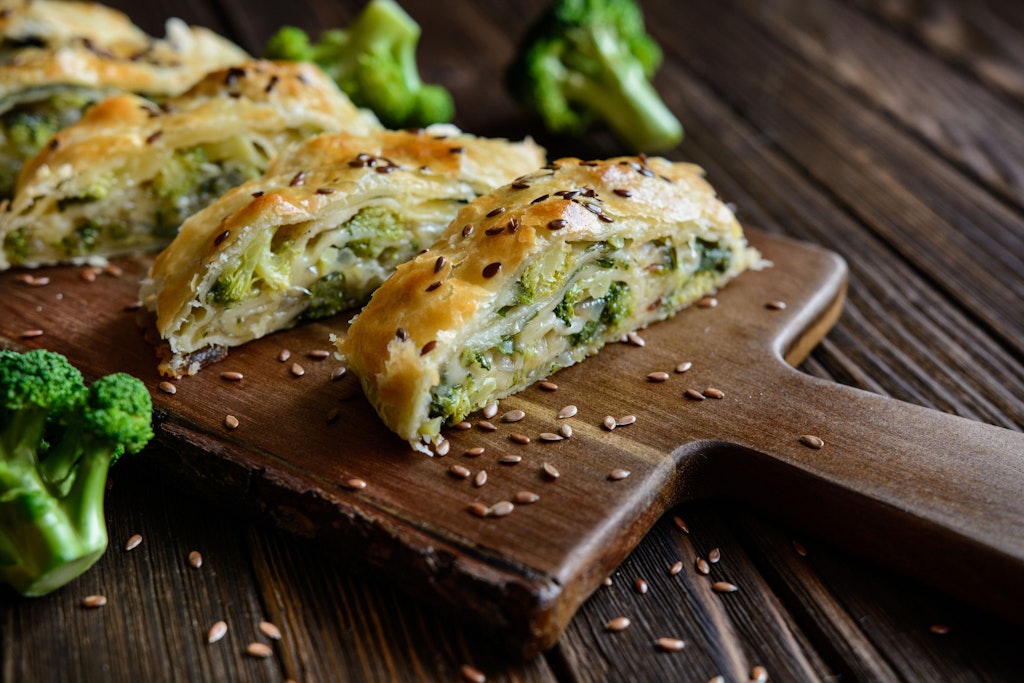 Leckerer Brokkoli-Strudel ist einfach zu machen.