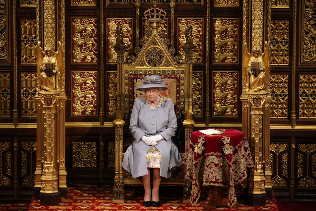 Queen Elizabeth II. bei der Eröffnungsrede vor einem Jahr.
