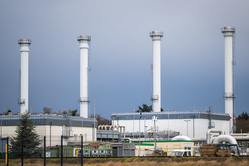 Der Erdgasspeicher Rehden (Niedersachsen) der Gazprom-Germania-Tochter Astora ist nahezu leer. Russland will verhindern, dass er mit russischem Gas gefüllt wird.