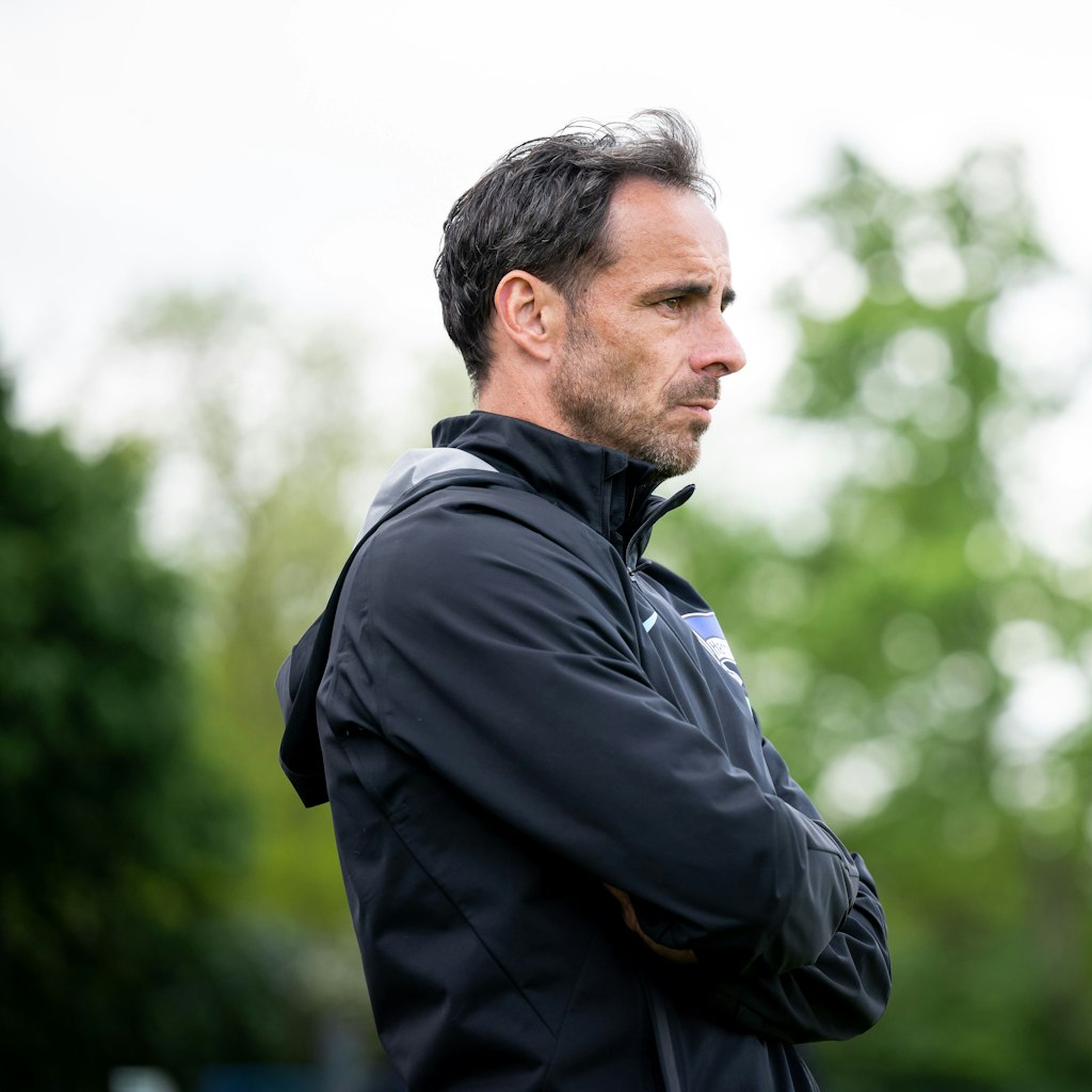 U19-Trainer Michael Hartmann hat die große Chance, sich mit einem Titel von Hertha zu verabschieden.