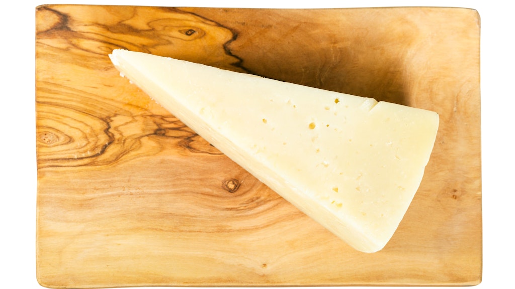 Pecorino Romano is a hard cheese made from sheep's milk.
