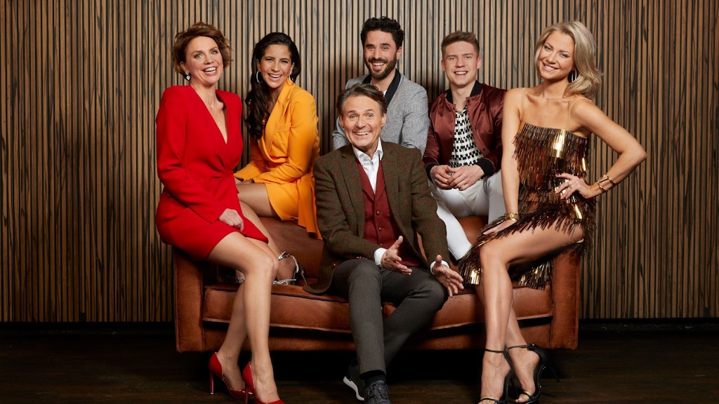Wolfgang Bahro mit den GZSZ-Kollegen Gisa Zach, Chyssanthi Kavazi, Jan Kittmann, Lennart Borchert und Valentina Pahde.