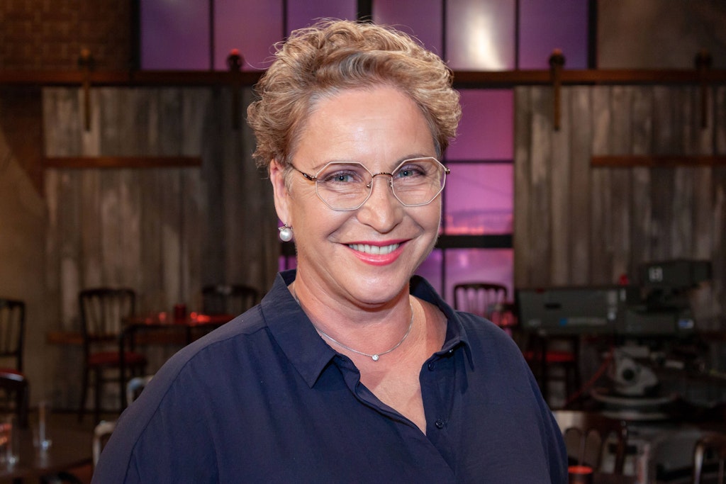 Schauspielerin Katerina Jacob vor der Chemotherapie.
