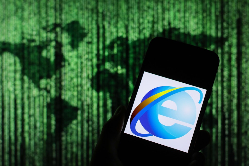Das Logo des Microsoft Internet Explorer: Der einstmals führende Browser wird ab Juni 2022 nicht mehr unterstützt.