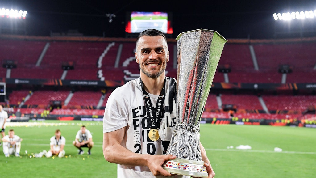 Wurde zum Europa-League-Spieler der Saison gewählt und wird nun von Juventus Turin umworben: Frankfurts Filip Kostic.