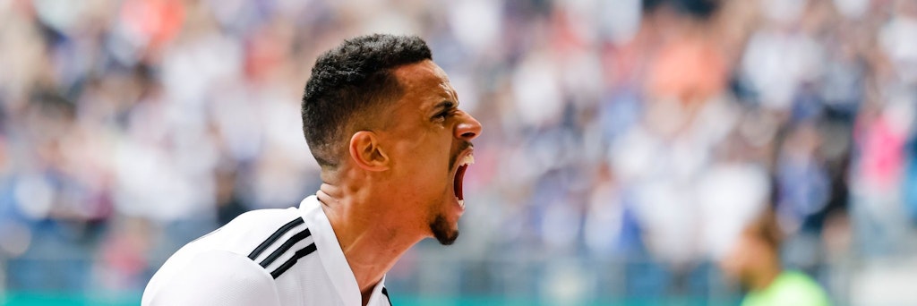 Robert Glatzel jubelt nach einem Treffer für den Hamburger SV. Jubelt er bald im Dress des 1. FC Union?