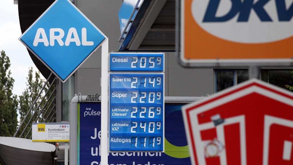 Das waren die Preise an einer Aral-Station in Mitte am frühen Nachmittag des 31.Mai.
