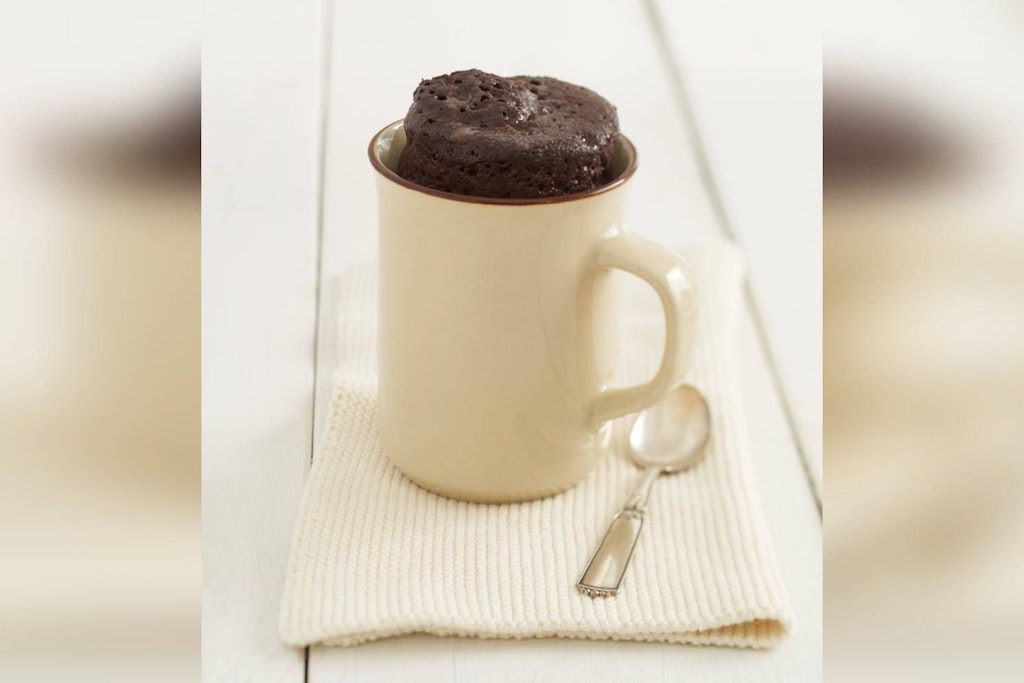 Ein leckerer Schokokuchen aus der Tasse.