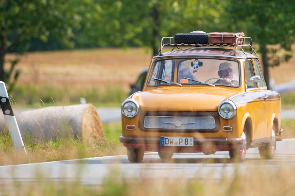 Im Trabant unterwegs. Auch viele Polen wollen die „Pappe“ inzwischen haben.