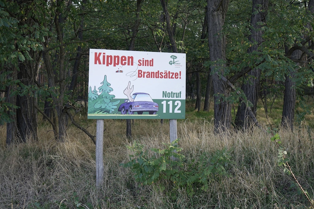 Die Waldbrandgefahr in Brandenburg ist mal wieder richtig hoch.