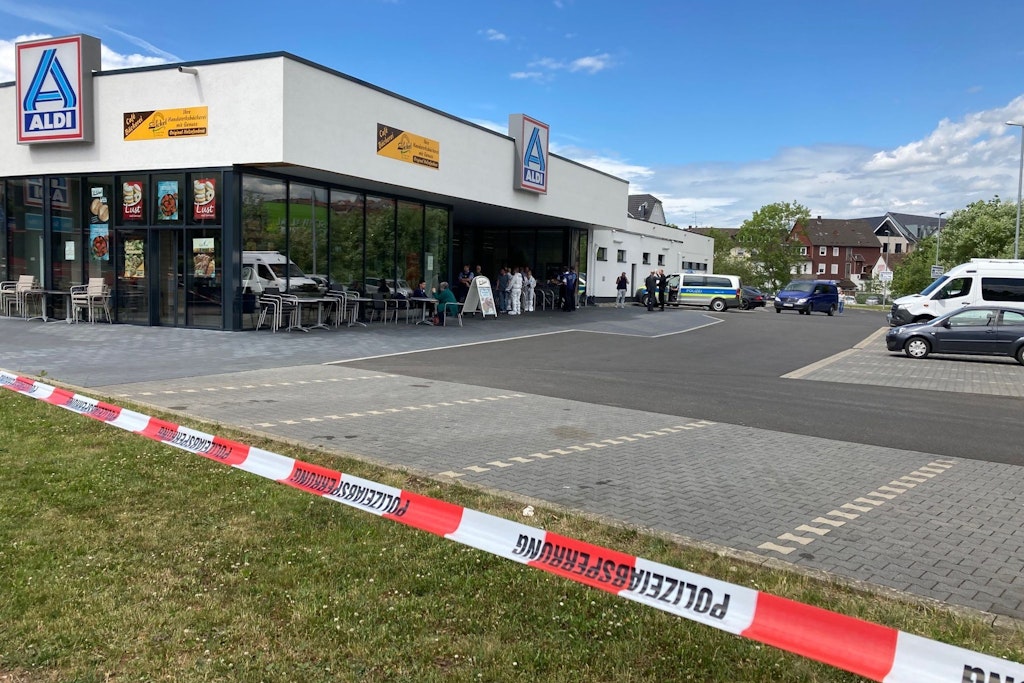 In diesem Supermarkt in Schwalmstadt fielen die tödlichen Schüsse.