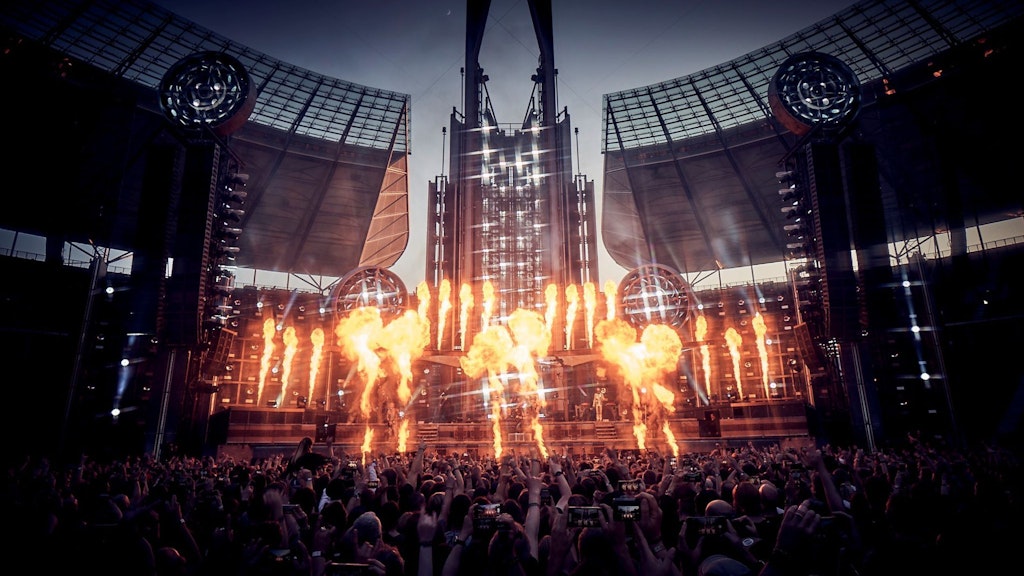 Die Band Rammstein spielte auch im Berliner Olympiastadion.