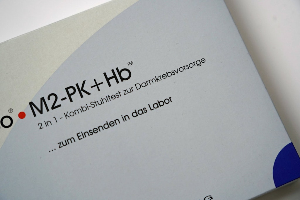 Ein Kit zur Darmkrebs-Vorsorge. (Symbolfoto)