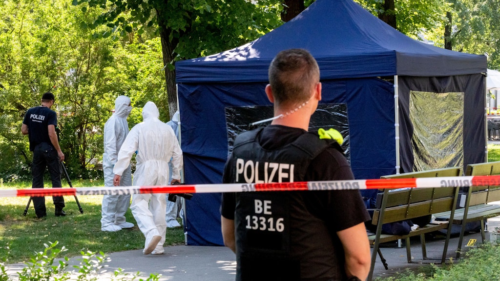 Der Tatort im Kleinen Tiergarten: Mitten in Berlin wurde ein Georgier erschossen, als Täter wurde ein Russe zu lebenslanger Haft verurteilt.