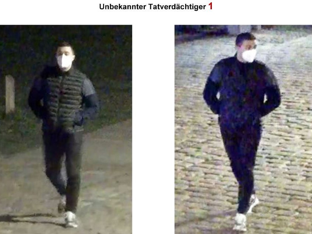 Dieser Verdächtige ist auf den Fotos am besten zu erkennen.