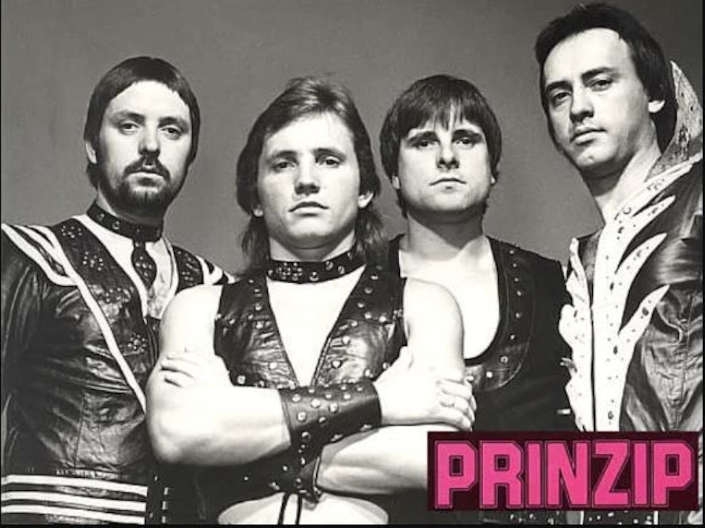 Die DDR-Hartrockband Prinzip, in der Klaus Scharfschwerdt vor seiner Puhdys-Zeit spielte.