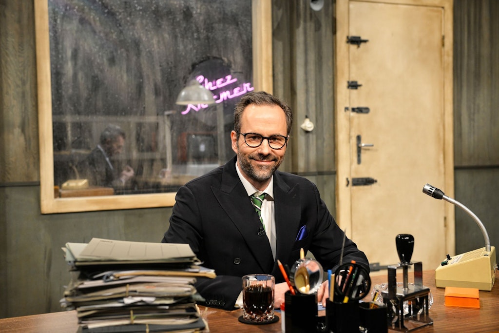 Kurt Krömer in seiner Talksendung „Chez Krömer“. Die aktuellen Folgen sind in der ARD-Mediathek zu sehen.