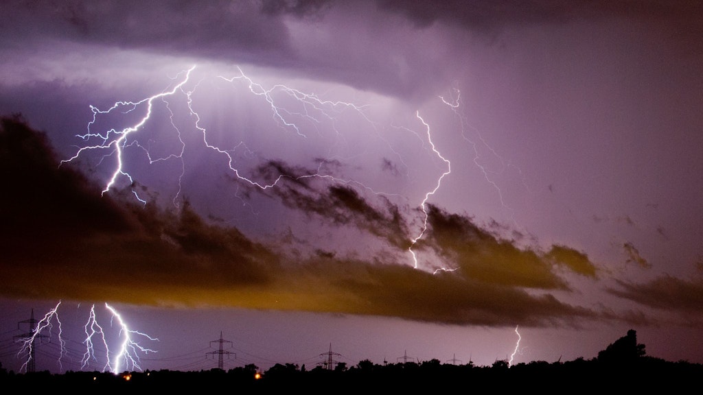 Heftige Gewitter sind diese Woche möglich.