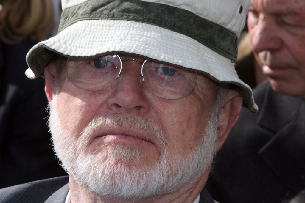 Schauspieler Ernst Jacobi während der Dreharbeiten zum Fernsehfilm «Mein alter Freund Fritz» (2006).