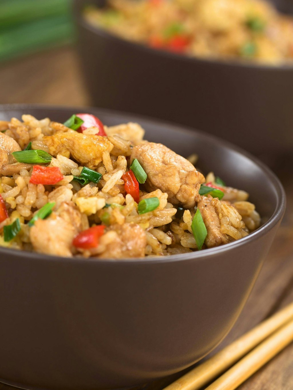 Das perfekt Essen für warme Tage: die Reispfanne mit Hähnchen.