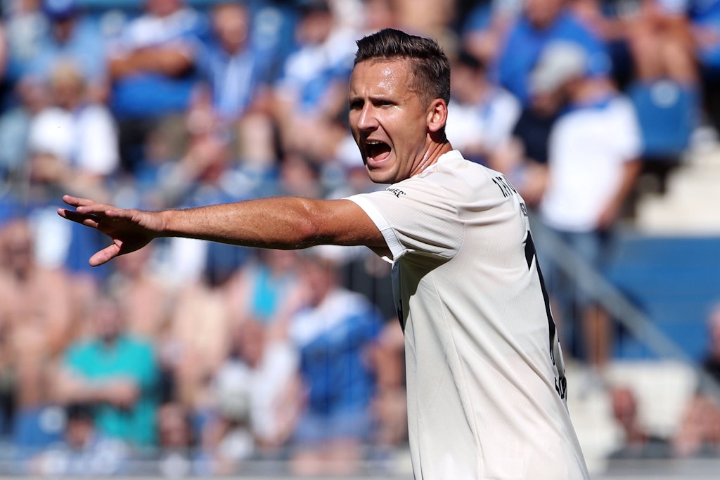 Paul Seguin beim Gastspiel des 1. FC Union in Magdeburg