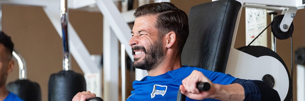 Pumpen für die neue Saison – und einen neuen Vertrag: Marvin Plattenhardt will bei Hertha BSC verlängern.