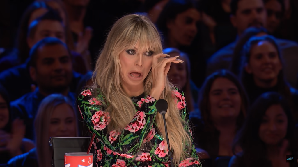 Am Ende des Auftritts bei America's Got Talent kämpfte auch Heidi Klum mit den Tränen.