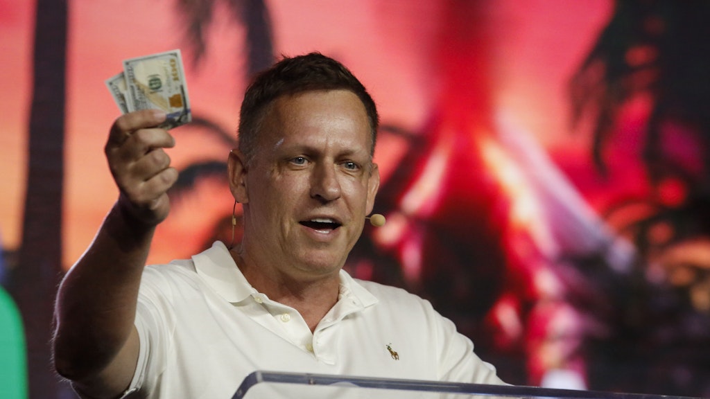 Der konservative US-Milliardär und Trump-Finanzier Peter Thiel ist einer der Gründer des Software-Konzerns Palantir.