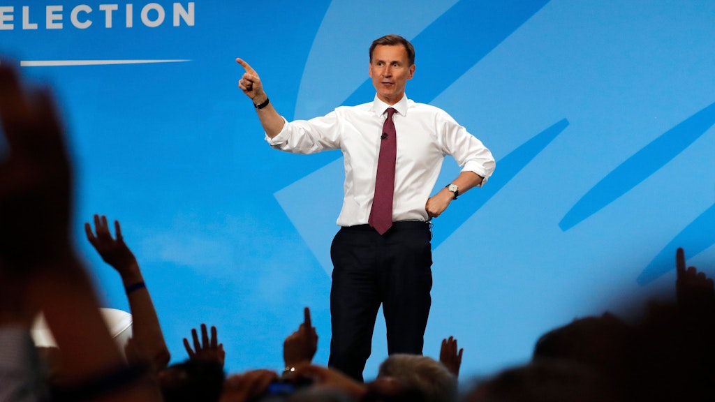 Jeremy Hunt war einst Rivale von Boris Johnson um die Nachfolge von Theresa May.