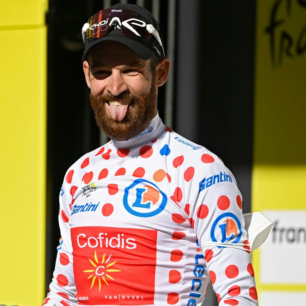 Simon Geschke freut sich diebisch über seinen Coup bei der Tour de France.