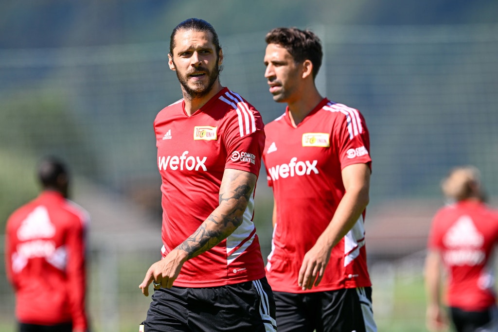 Neben Unions Kapitän Christopher Trimmel (l.) ist Rani Khedira ein heißer Kandidat für den Mannschaftsrat des 1. FC Union.