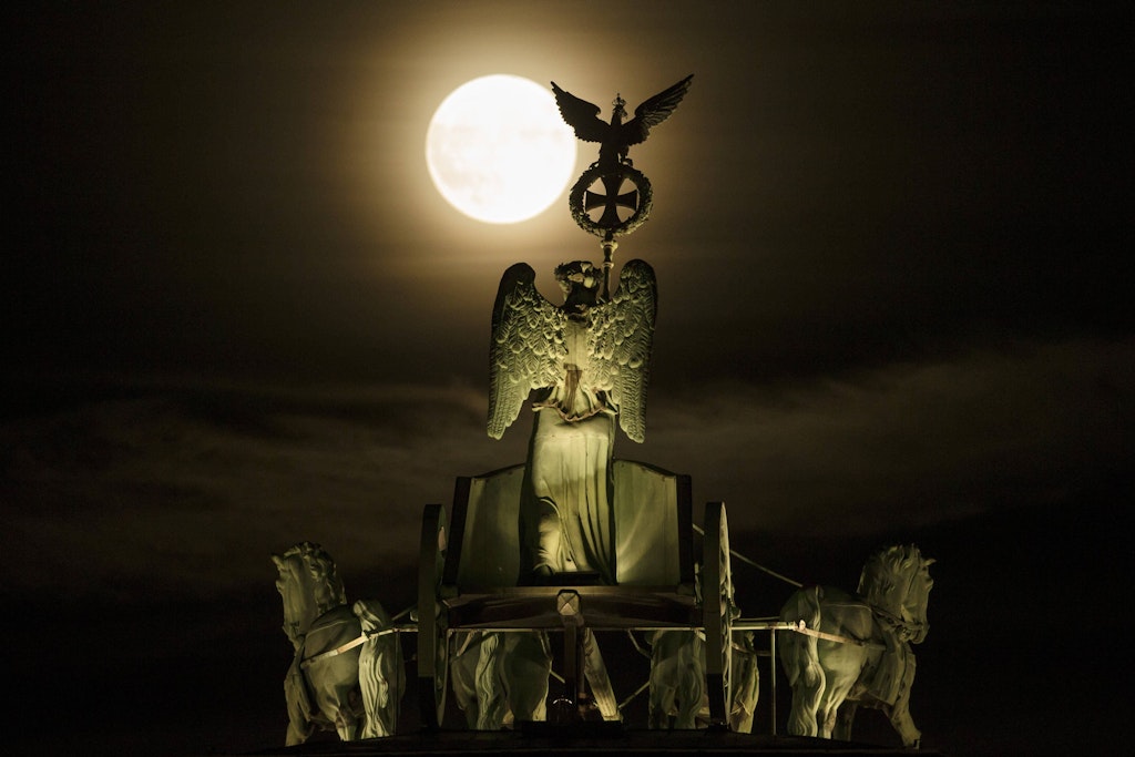 Supermond an der Siegessäule. Diese Bild stammt allerdings aus dem Jahr 2016.