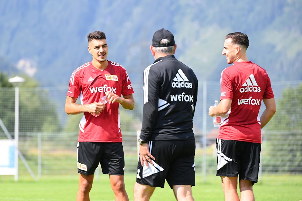 Diogo Leite (l.) stand zusammen mit dem von Corona genesenen Kevin Möhwald am Sonnabend für den 1. FC Union auf dem Platz.