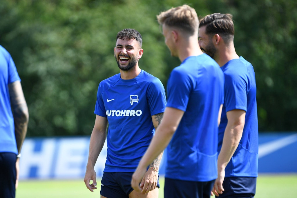 Marco Richter (24) hatte Glück im Unglück, soll nach seiner Hodentumor-OP schon bald wieder mit seinen Hertha-Kollegen auf dem Platz stehen.