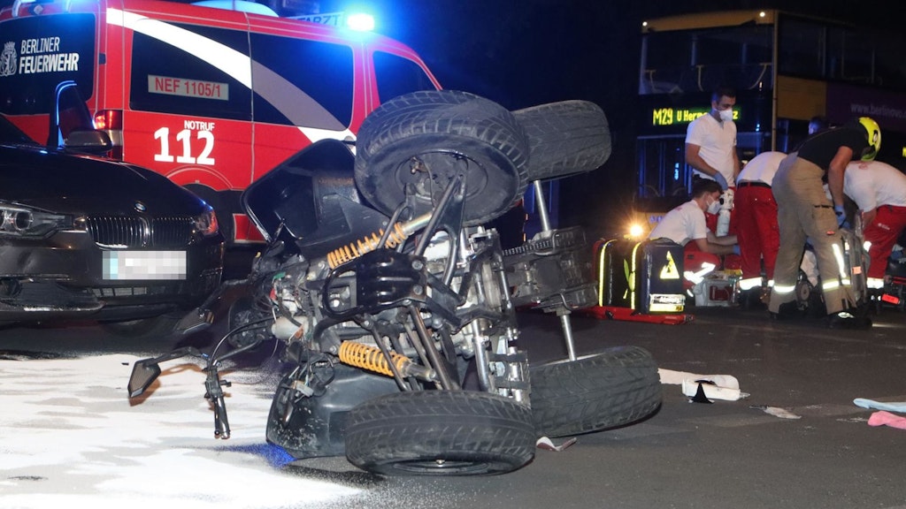Unfall in Kreuzberg: Ein Quad-Fahrer wurde schwer verletzt.