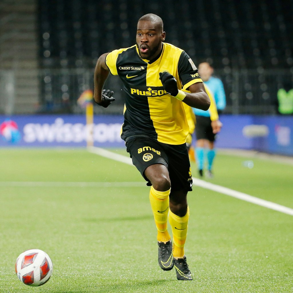 Stürmer Wilfried Kanga von Young Boys Bern ist jetzt der neue heiße Kandidat bei Hertha BSC.