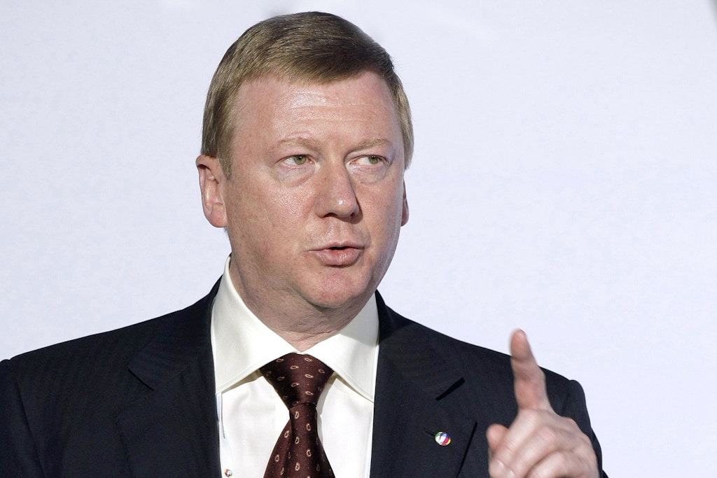 Anatoli Tschubais soll auf Sardinien im Krankenhaus liegen (Foto von 2009)