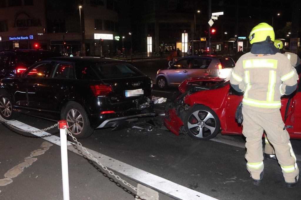 Die Unfallstelle an der Frankfurter Allee.