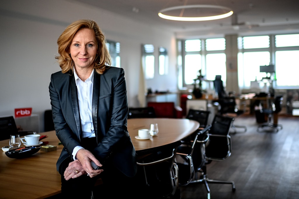 Angesichts zahlreicher Vorwürfe tritt die Intendantin des Rundfunks Berlin-Brandenburg (RBB), Patricia Schlesinger, mit sofortiger Wirkung von ihrem Amt als ARD-Vorsitzende zurück (Archivfoto).