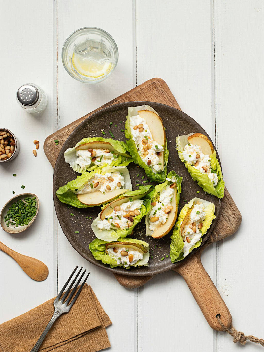 Birne und Ricotta sind eine köstliche Kombination.
