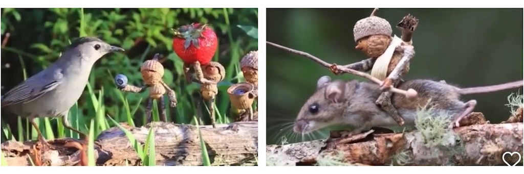Mit seinen Figuren aus Eicheln, die er „Becorns“ nennt, und den Fotos davon verzückt David M. Bird seine Fans auf Instagram.