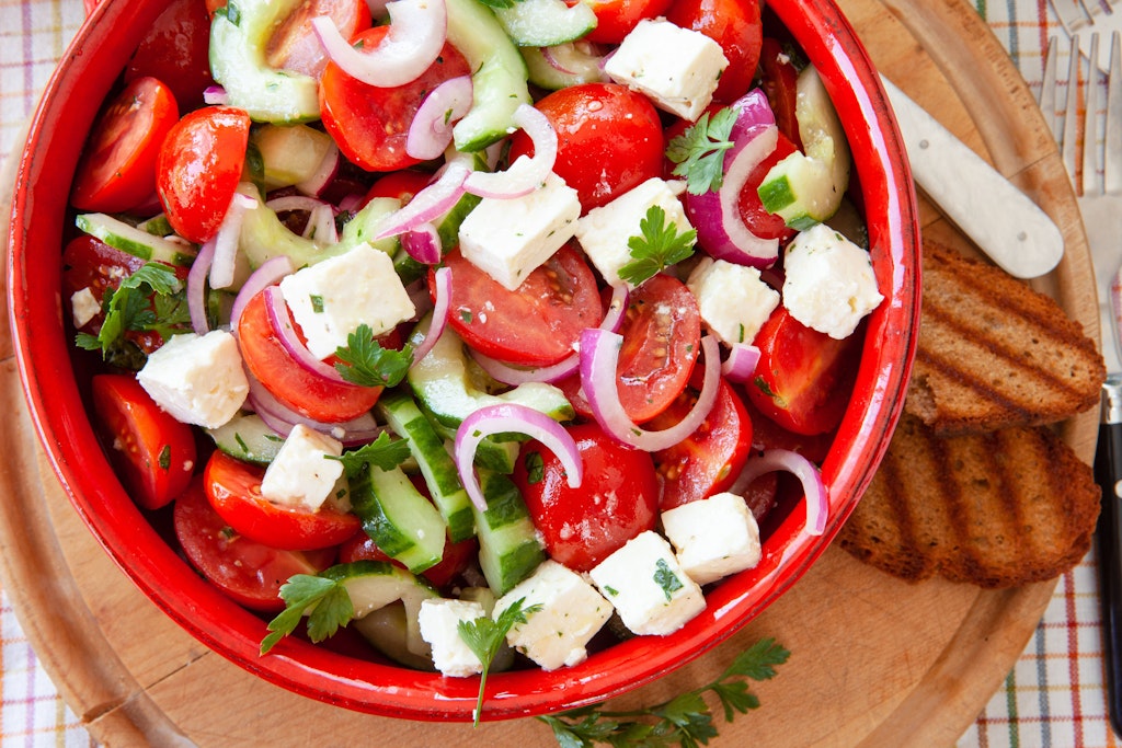 Das Rezept für diesen Salat zum Abnehmen mit Ricotta ist total einfach und schnell gemacht.