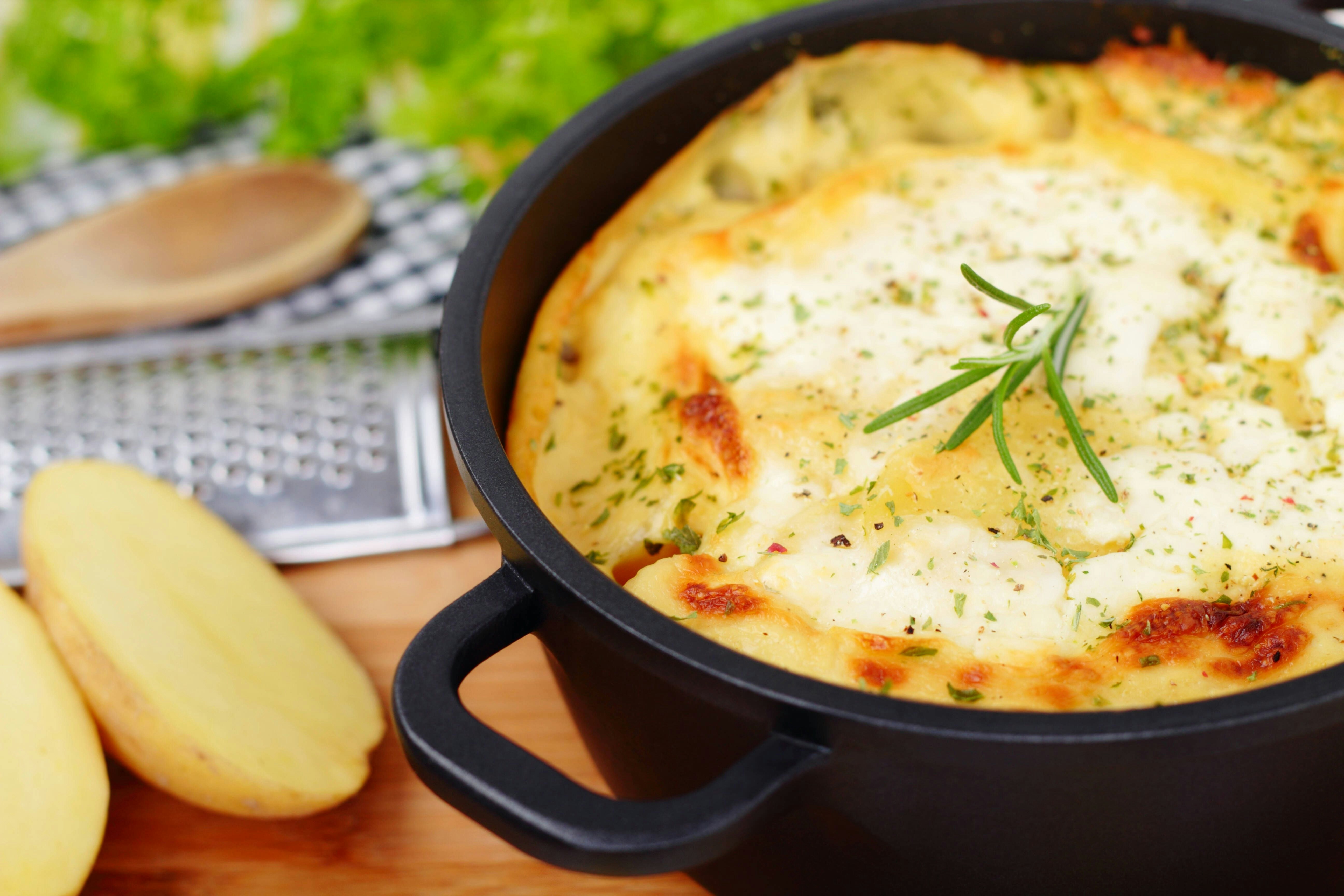 Schnelles Rezept für echtes Sattmacher-Kartoffelgratin: Mit Hackfleisch ...