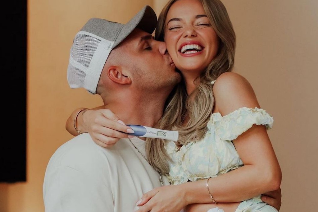 Hier freuen sich Pietro Lombardi und seine Laura Maria über die Baby-News.