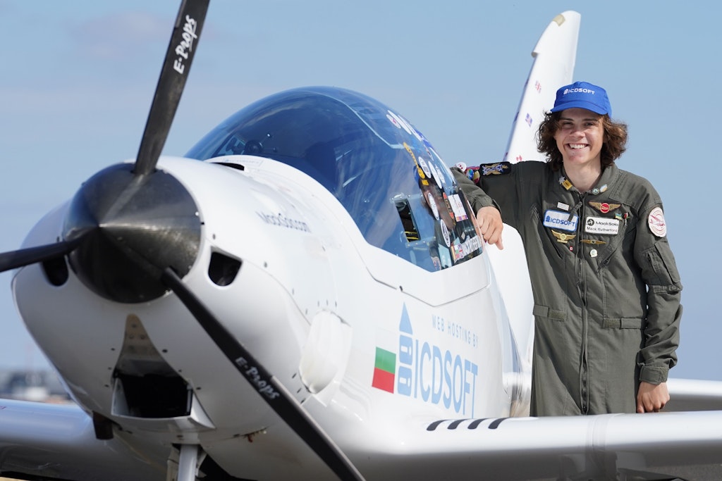 Der 17-jährige Pilot Mack Rutherford.