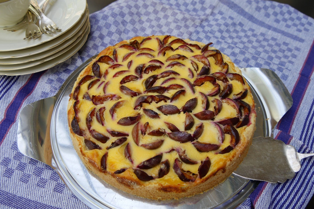 Käsekuchen mit Pflaumen schmeckt wirklich genial - und das Rezept ist sehr einfach zu machen.