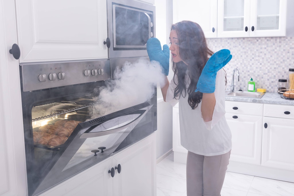 A little mishap in the kitchen can happen to anyone...