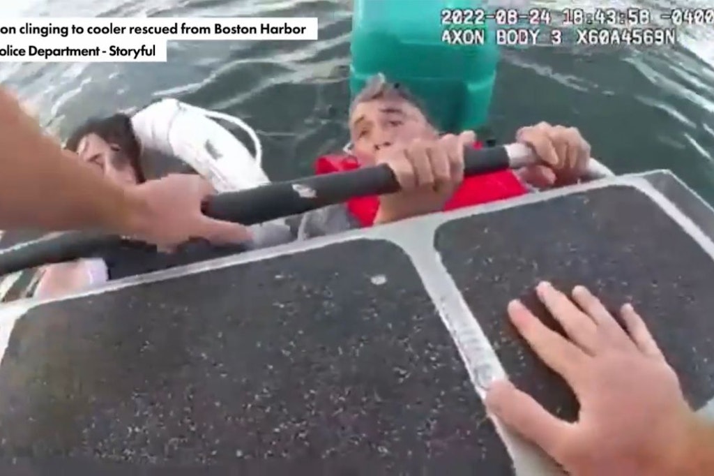 Das Boot der Fischer war gekentert, die Wasserschutzpolizei rettete sie – keine Minute zu früh.