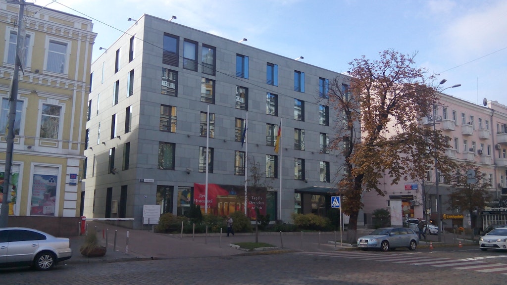 Beim Bau der deutschen Botschaft in Kiew musste der Bauleiter mit Korruption kämpfen.